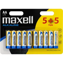 Maxell LR6 AA Batterier Alkaline-1,5V 10-pak
