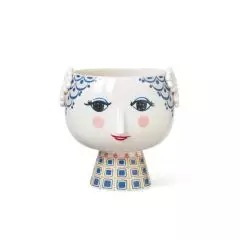 Bjørn Wiinblad Urtepotteskjuler på fod Blå Ø21 cm