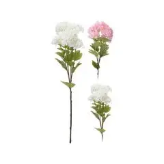 H&S Collection Falsk Blomst - Hvid/Lyserød