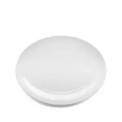 Lyngby Porcelæn Rhombe Ovalt serveringsfad 35x26,5 cm hvid
