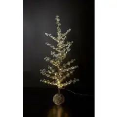 Da'Core Kunstigt cedartræ med LED lys og sne 120 cm til strøm