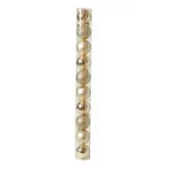 Julekugler guld 10 stk Ø6