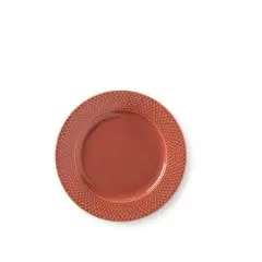 Lyngby Porcelæn Rhombe Color frokosttallerken Ø23 cm terracotta