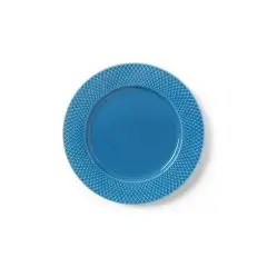 Lyngby Porcelæn Rhombe Colour middagstallerken Ø27 cm blå