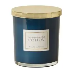 Da'core Duftlys i æske cotton blå/guld