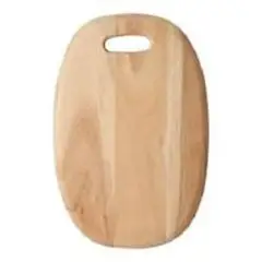 Skærebræt oval 20x30x1,5 cm akacietræ olieret