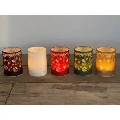 Hurricane m. motiv jul m. LED - Rød H12/D9