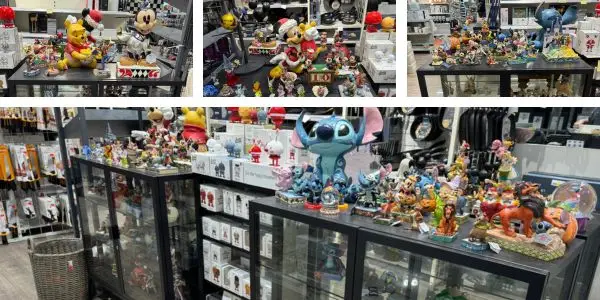 Disney figurer udstillet i GrydeGuru butik Slagelse